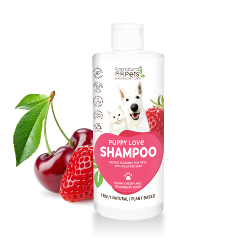 PANNATURAL SHAMPOOING POUR CHIOTS/CHATONS FRAISE COCO 495 ML