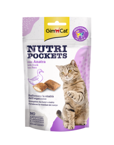 GIMCAT NUTRIPOCKET WITH DUCK 60G