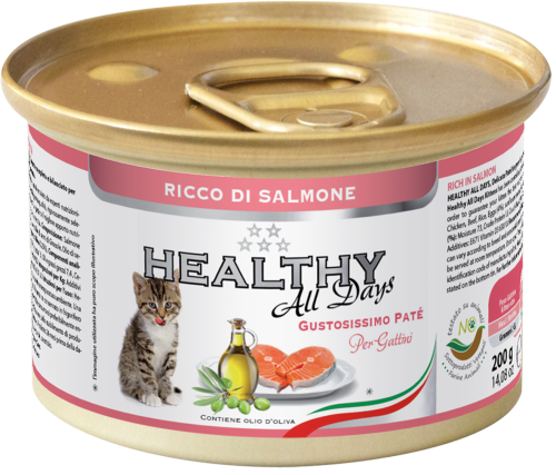 HEALTHY ALL DAYS FOR KITTENS RICH IN SALMON  200G
