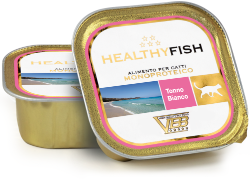 HEALTHYFISH MONOPROTEIN FOR SENSITIVE CATS WITH WHITE TUNA 90G