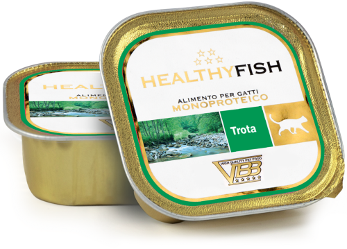 HEALTHYFISH MONOPROTEIN FOR SENSITIVE CATS WITH TROUT 90G