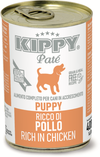 KIPPY PATE COMPLETE FOOD FOR PUPPY RICH IN CHICKEN GRAIN FREE  400G
