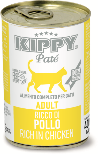 KIPPY PATE FOR ADULT CATS GRAIN FREE WITH CHICKEN 400G